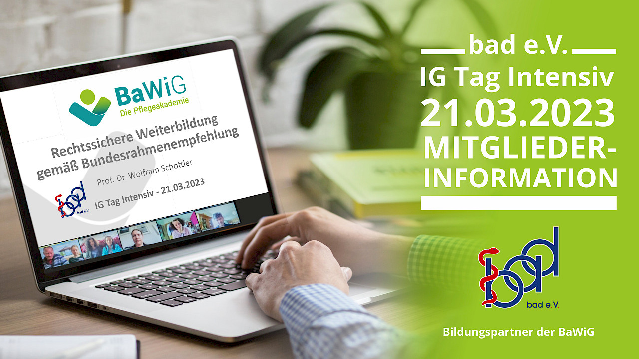 BaWiG - Grafik zum Mitgliederinformationstag am 21.02.2023 der bad e.V.