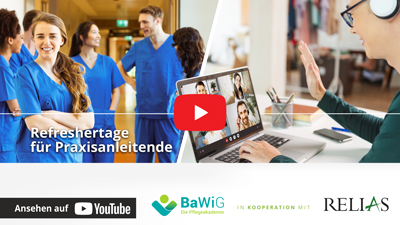 BaWiG - Verlinkung zum YouTube Video über "Refreshertage für Praxisanleitende" der BaWiG