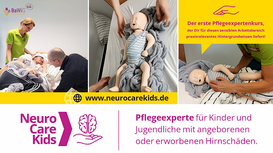 BaWiG - Infografik über den "NeuroCareKids" Expertenkurs und zusätzlich einen Buchungslink
