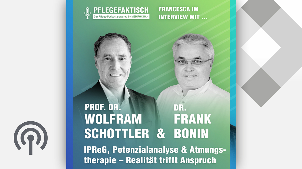 Grafik mit Prof. Dr. Wolfram Schottler und Dr. Frank Bonin zum Bereich Atmungstherapie Studium